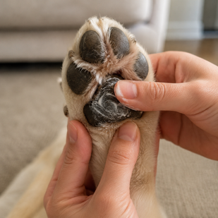 Massage Into Paw Pads